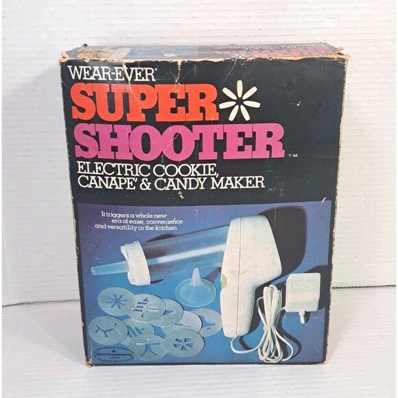 Vtg Wear-Ever Super Shooter Electric Cookie Canapé Candy Maker 70001 Works 1970s - Picture 1 of 8